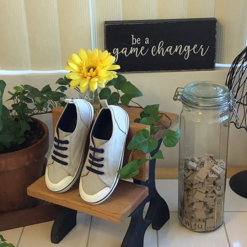 ‘Old Navy’ Elastic Laces Canvas Sneakers